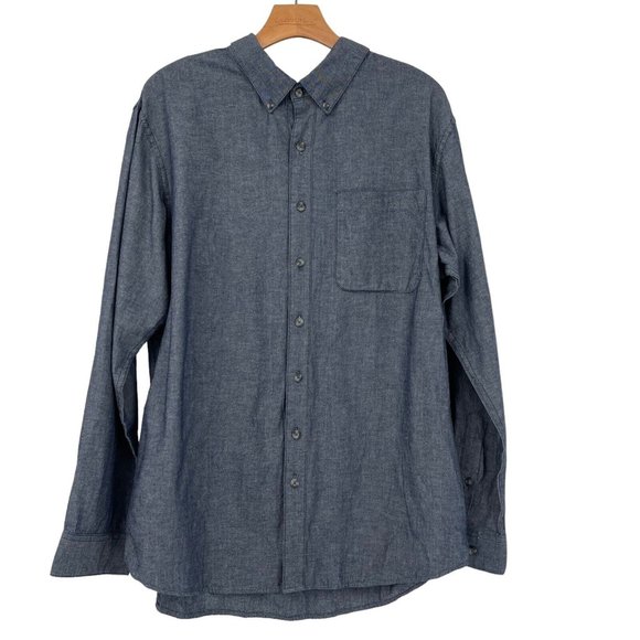 Magellan Other - Magellan Outdoors Chambray Shirt Men's Classic Fit Size large long sleeve Blue